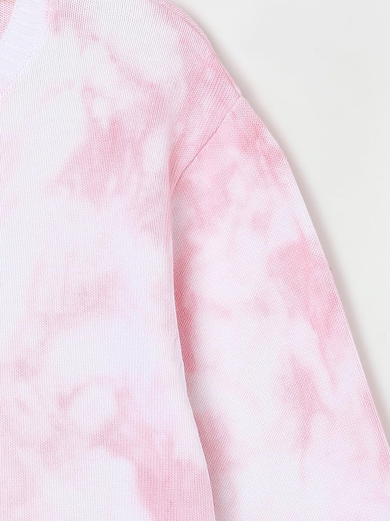 Fame Forever by Lifestyle Girls Pink Cotton Regular Fit Printed Sweater_8-9Y - Image 3