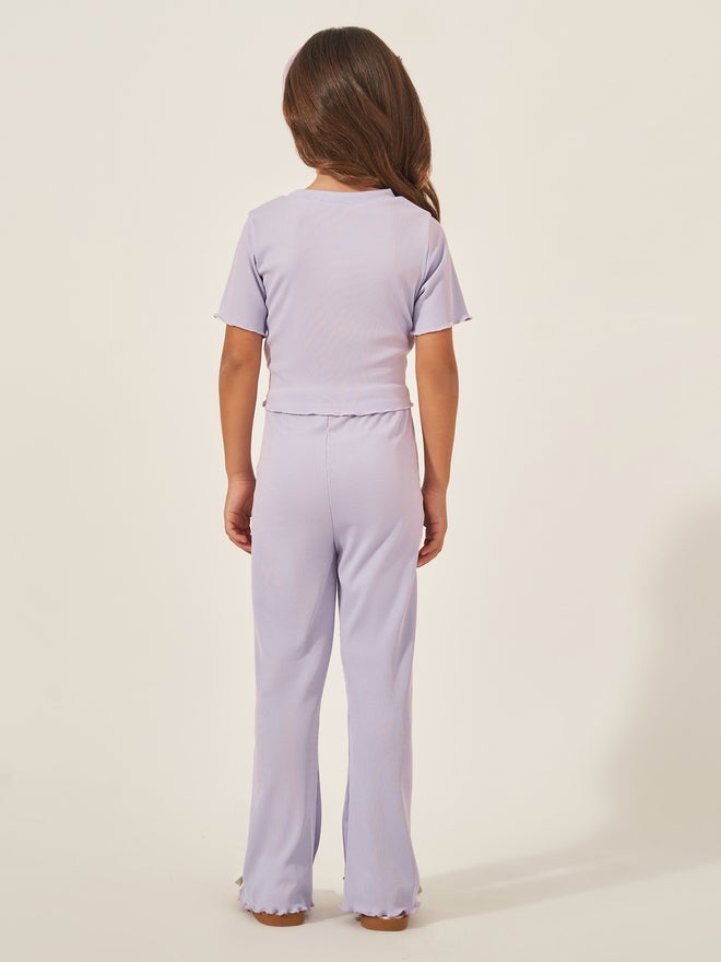 Styli Styli toddler girls tie front top and pants set  - Image 4