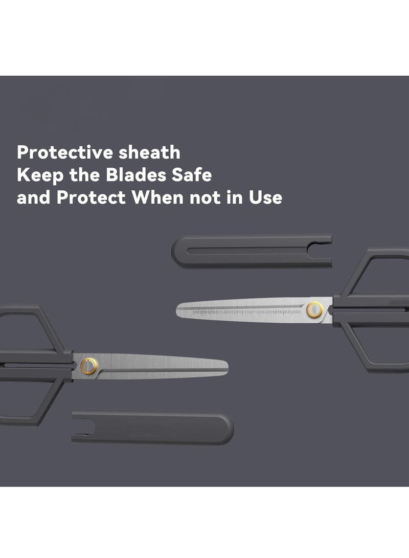 Portable All Purpose Safety Scissors with Sheath Adjustable Tension Anti Slip Rust Resistant for Home and Office - Image 4