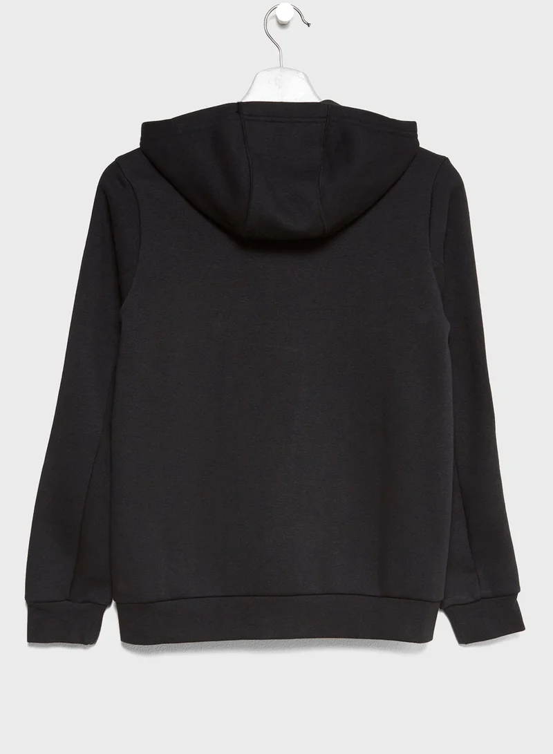 Adidas Youth 3 Striped Hoodie