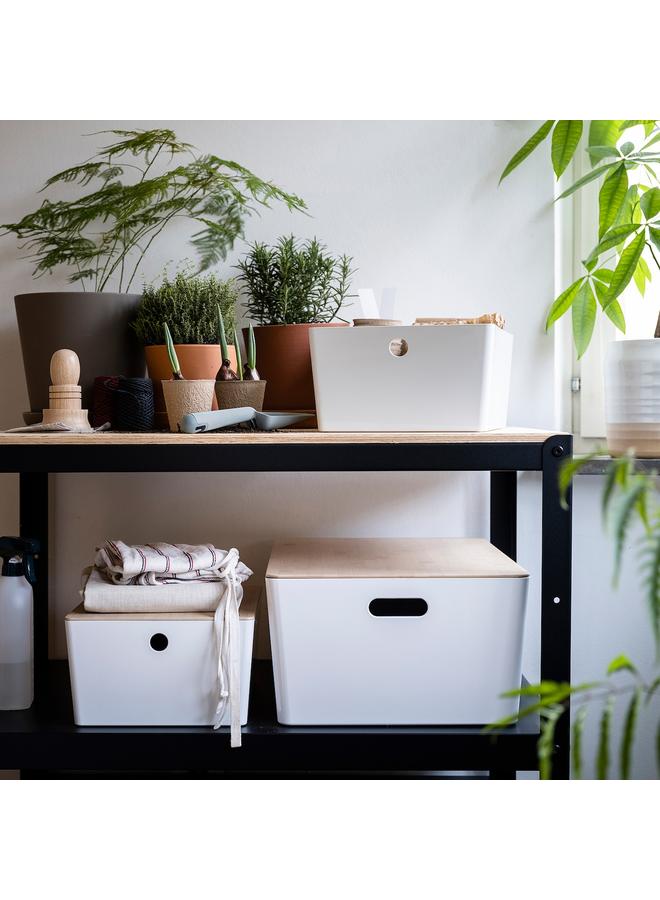 زبون صندوق، أبيض، 37X54X21 سم - Image 2