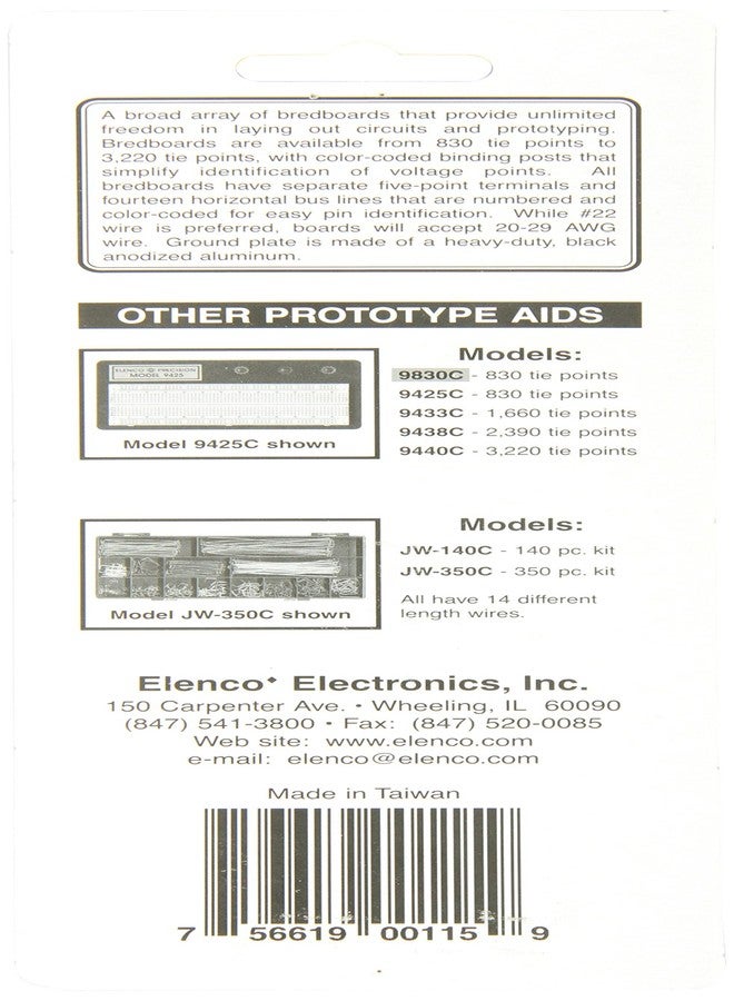 Elenco 9830 Breadboard-Prototype Design Aid - Image 3