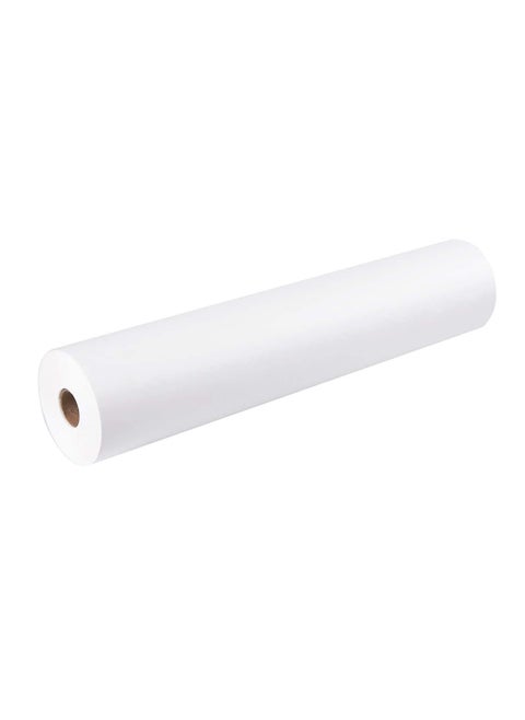 Big White Kraft Paper Roll (44cm X 30m) (1200inch) 80gsm, Easel Stand Drawing Paper Roll for Kids & Student, Arts and Crafts for Painting, Sketching, Tracing, Plottering, Butcher Wrapping Roll