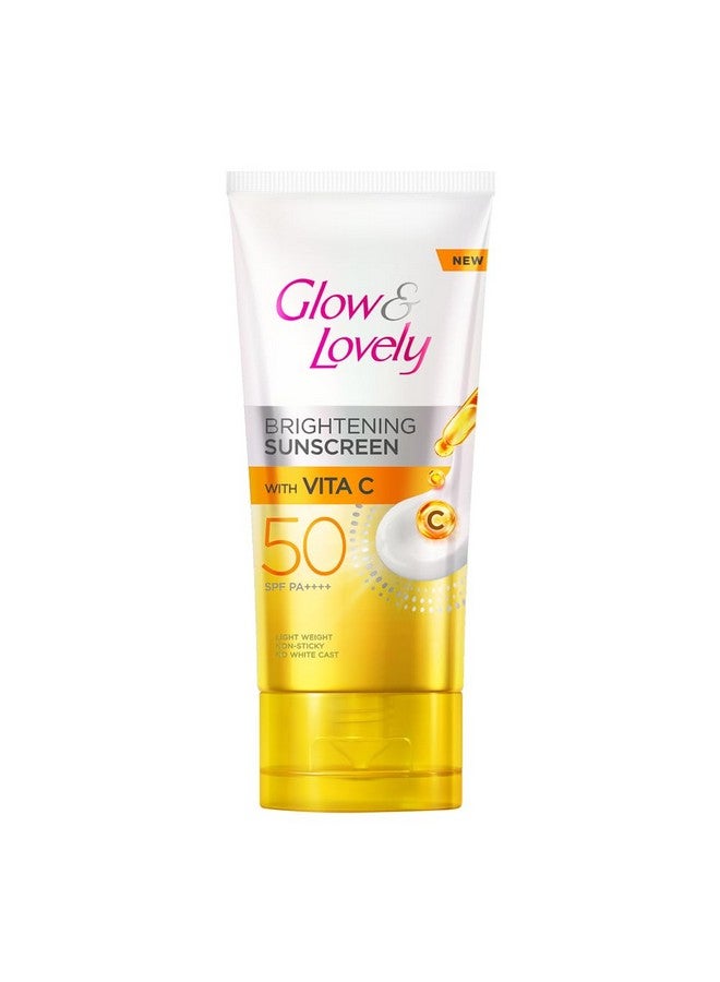 Glow & Lovely Glow and lovely Brightening Sunscreen SPF 50 | Vita C | PA ++++ |Light weight | Non sticky | No White Cast | 50g - Image 1