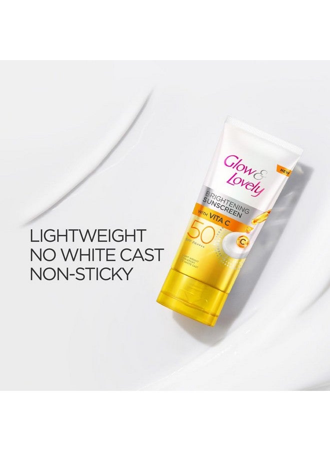 Glow & Lovely Glow and lovely Brightening Sunscreen SPF 50 | Vita C | PA ++++ |Light weight | Non sticky | No White Cast | 50g - Image 5