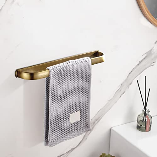 Leyden Brass Towel Bar,Antique Towel Rack Holder Bath 11.81 Inch Rod Hanger Wall Mounted Bathroom Accessories Vintage - Image 5