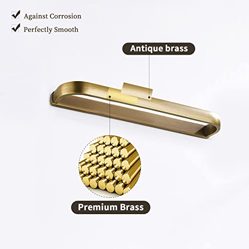Leyden Brass Towel Bar,Antique Towel Rack Holder Bath 11.81 Inch Rod Hanger Wall Mounted Bathroom Accessories Vintage - Image 3