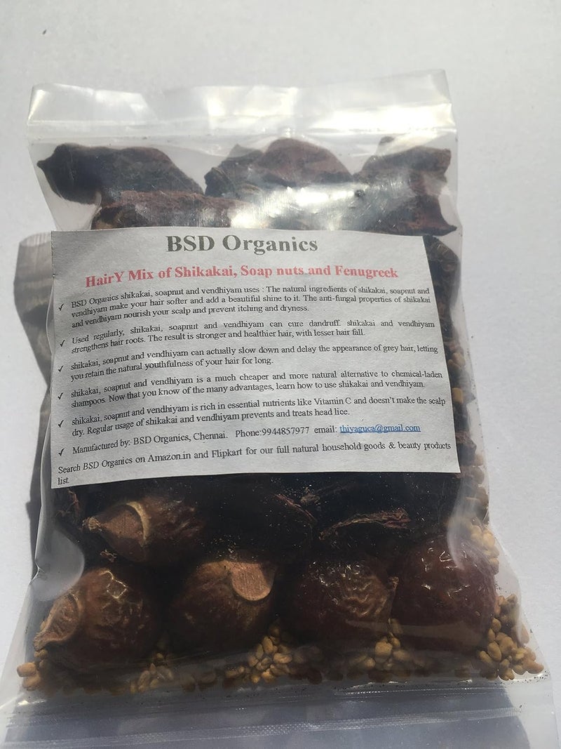 BSD Organics BSD Organics HairY Mix of Shikakai Soap nuts and Fenugreek 1 kg 
