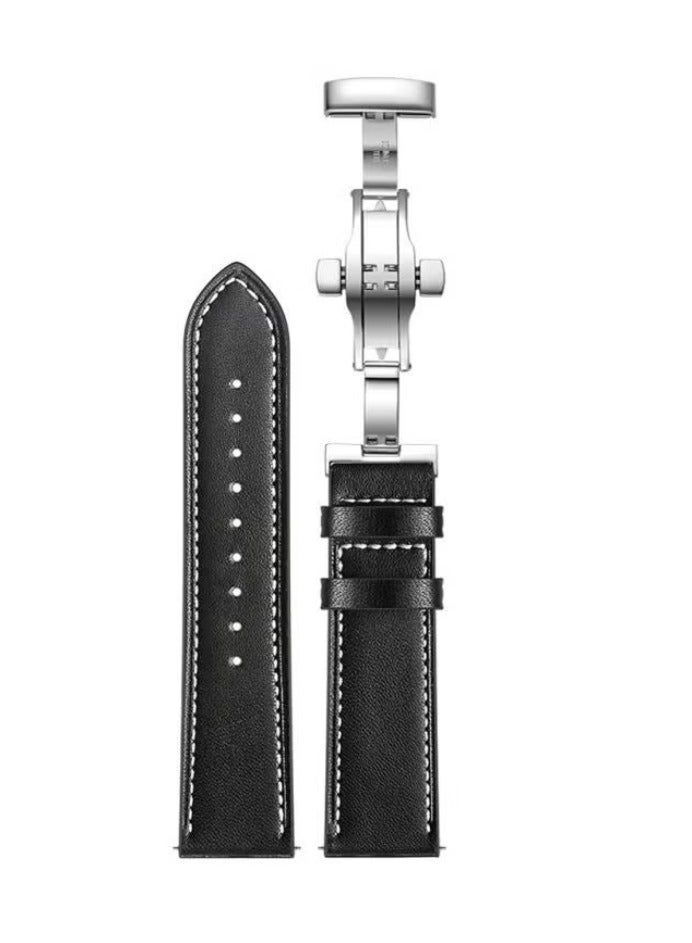 vesus Replacement Band For Honor MagicWatch 2 42mm Black/Silver