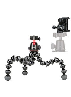 JOBY GorillaPod 5K GripTight Mount PRO Kit, Aluminum Flexible Tripod Stand and BallHead 5K with Locking Phone Mount, Easy Landscape or Portrait Mode, Supports up to 5kg (11lb), Black (JB01830-BWK)  - Image 1