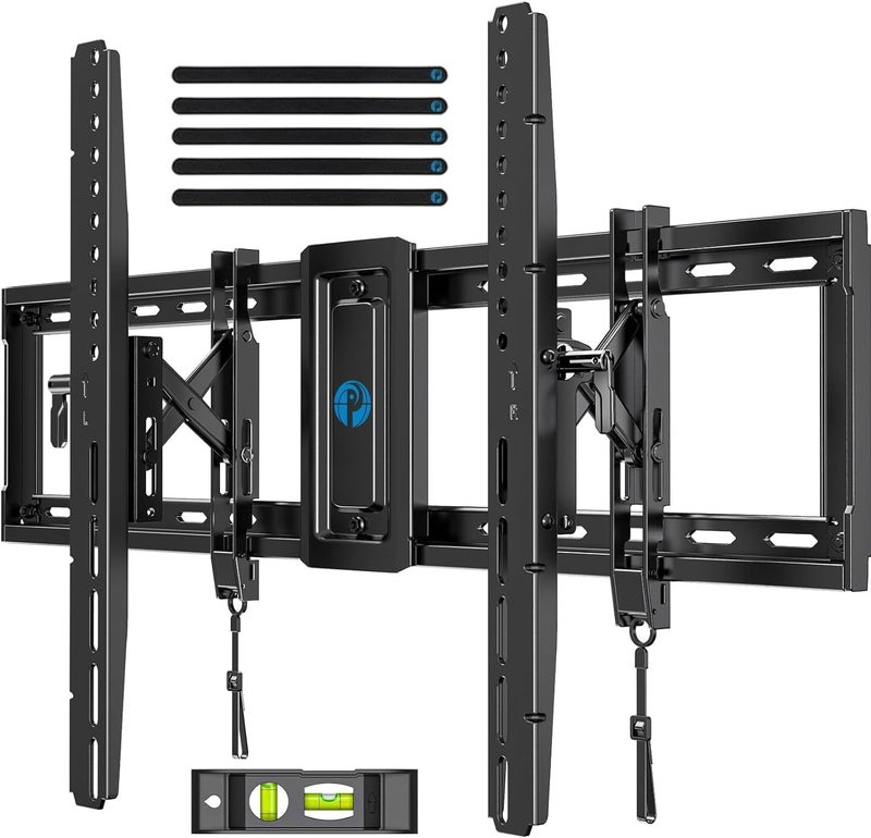 Pipishell UL Listed TV Wall Mount for 42â€“90 inch TVs, Advanced Tilt TV Mount Bracket with 15Â° Full Tilt, 6-inch Arm Extension, Slide to Center, 16â€³/18â€³/24â€³ Wood Studs, Max VESA 600x400mm up to 132 lbs - Image 1