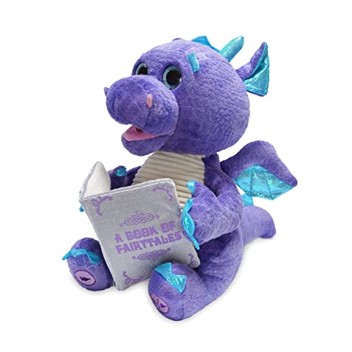 Cuddle Barn | Duncan The Storytelling Dragon 12" Animated Stuffed Animal Plush Toy | Mouth Moves, Head Sways and Eyes Light Up | Recites 5 Fairy-Tales - Image 5