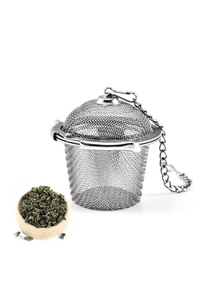 Tea Infuser with Extended Chain & Sturdy Clamp to Lock - Image 1