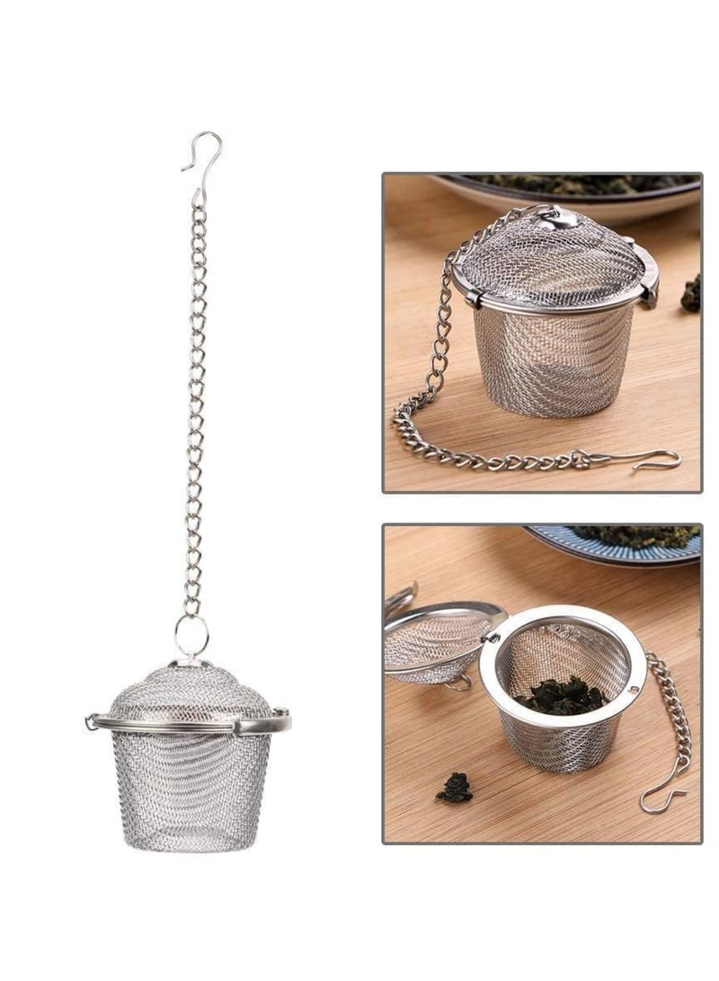 Tea Infuser with Extended Chain & Sturdy Clamp to Lock - Image 2