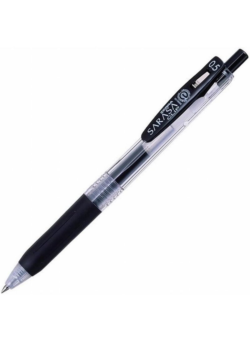 Zebra Pens Sarasa Clip Retractable Gel Pen - 0.5 mm, Black Ink (10-Pack) - Image 2