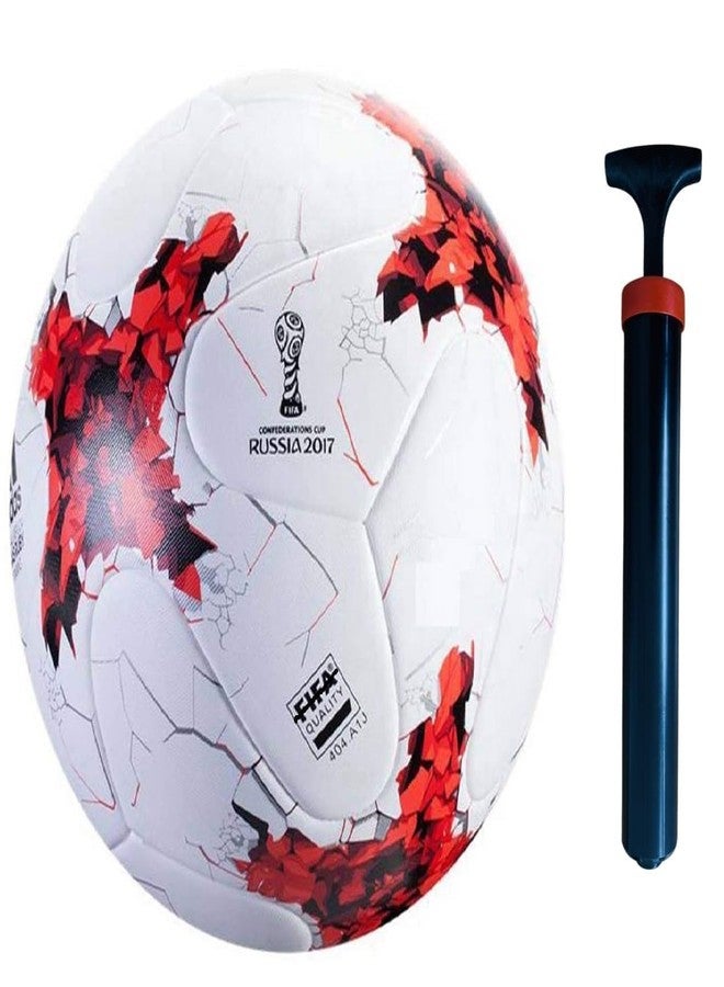 CRAZX Russia Football Suitable for Hard Ground Without Grass | Training Ball | Soccer Ball | for Men/Women | Football Size - 5 with Pump - Image 2