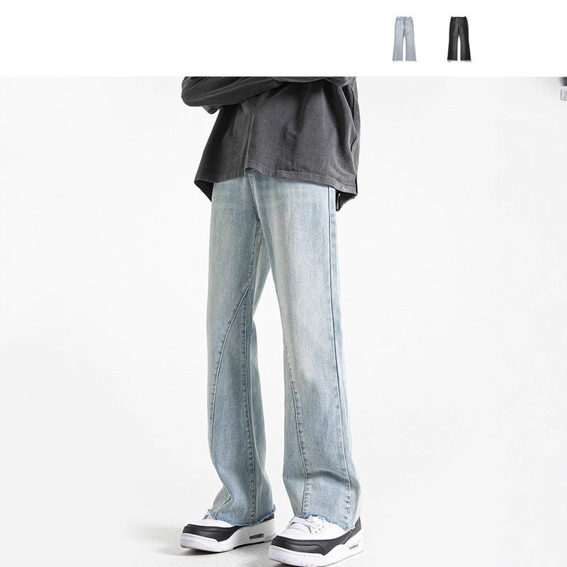 Unisex Classic Denim Jeans Loose Fit Daily Outdoor Wear - Image 4