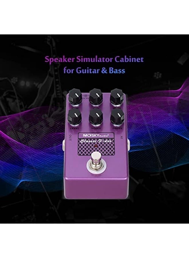Generic CLASSIC F-DER Speaker Simulator Cabinet Simulator Guitar Effect Pedal Speaker Simulation for Guitar Bass  - Image 4