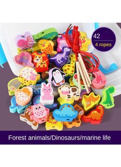 Y&D Children's Wooden Puzzle String Beaded Toy  - Image 1