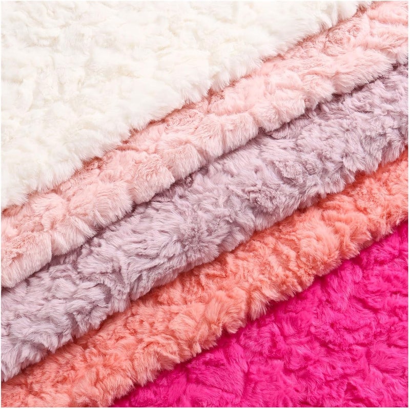 Soft Curly Short Pile Fun Faux Fur Fabric Material, 10mm Fluffy and Fluffy Decorative Soft Plush Faux Imitation Fur Material, for Fancy Dresses, Cushion Covers, Seat Cushions (Color : Apricot, Size - Image 1