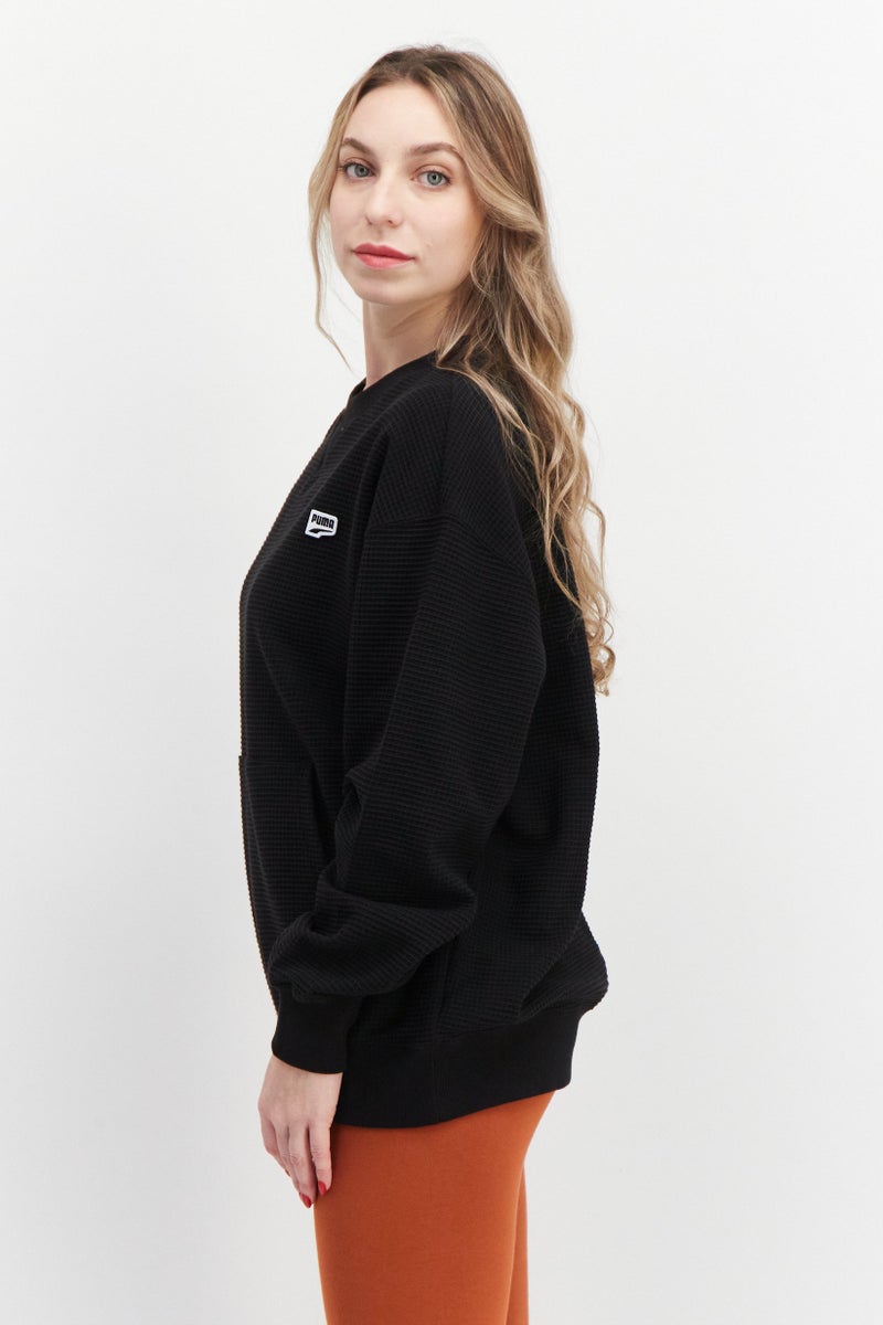 PUMA Women Sportswear Fit Training Sweatshirt, Black  - Image 3