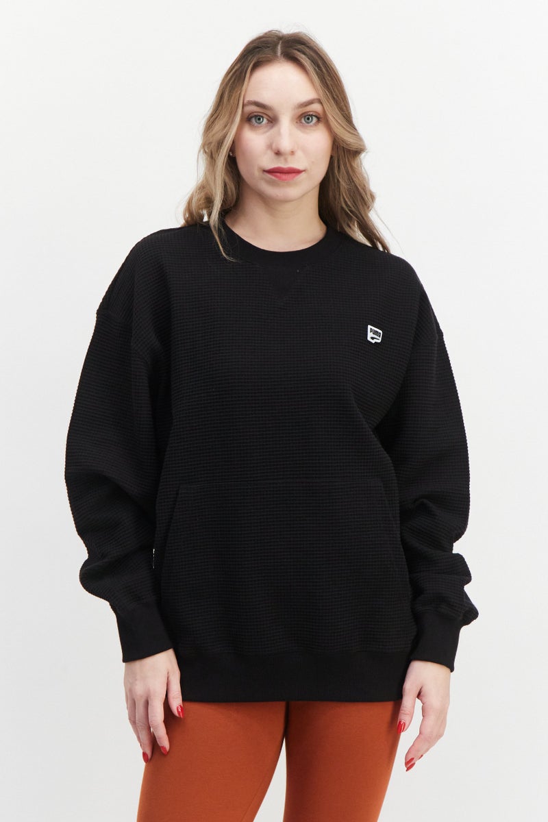 PUMA Women Sportswear Fit Training Sweatshirt, Black  - Image 1