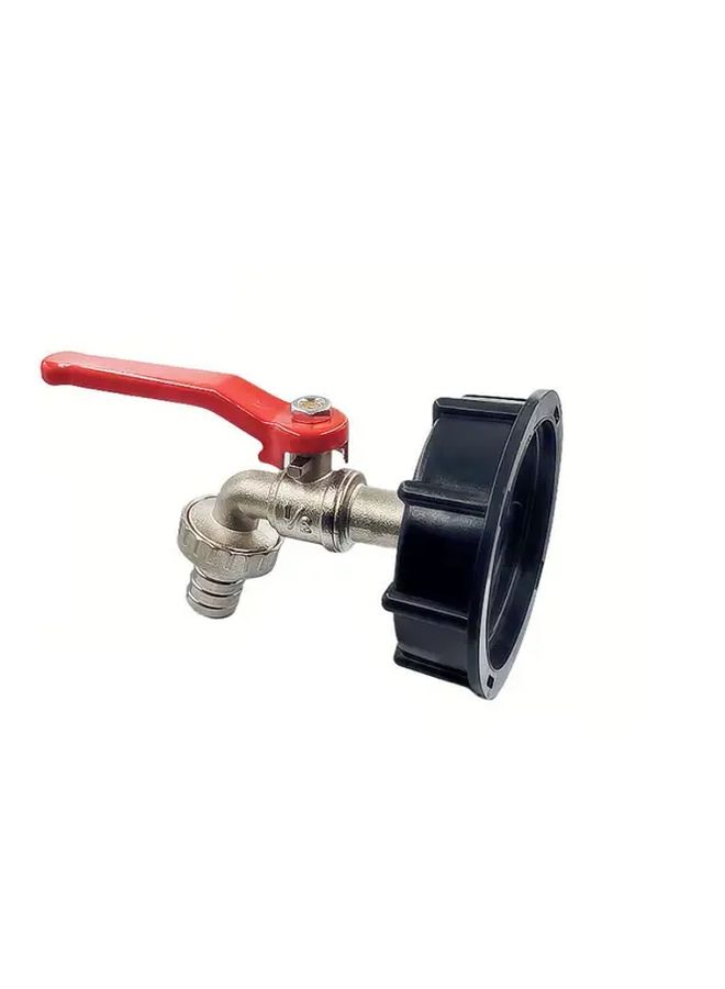5 Pcs Heavy Duty IBC Ton Barrel Valve Adapter Set 4 Point And 6 Point Alloy Faucet With Plastic Nozzle And Brass Connector Anti Pressure Corrosion Resistant Leak Proof Seal Compatible With US And EU Thread Standards Ideal For Secure Liquid Transfer - Image 5