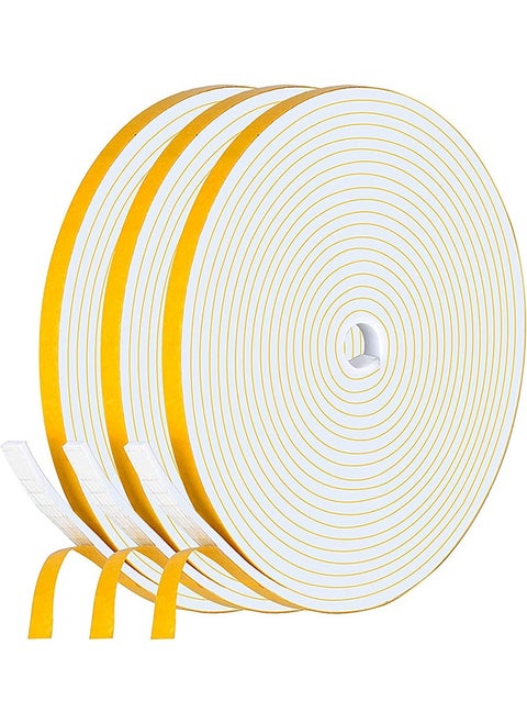 Strong Adhesive Weather Stripping, Seal Foam Tape, Self-adhesive Foam Strips for Doors and Windows with Single-sided Adhesive Foam
