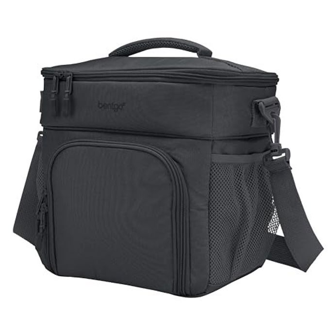 Bentgo Prep Deluxe Insulated Multimeal Bag Lunch Box Bag, Holds 5 Meals, Premium Insulation up to 8 Hrs, Durable, Water-Resistant Large Capacity For Adult Meal Prep (Dark Gray) - Image 4
