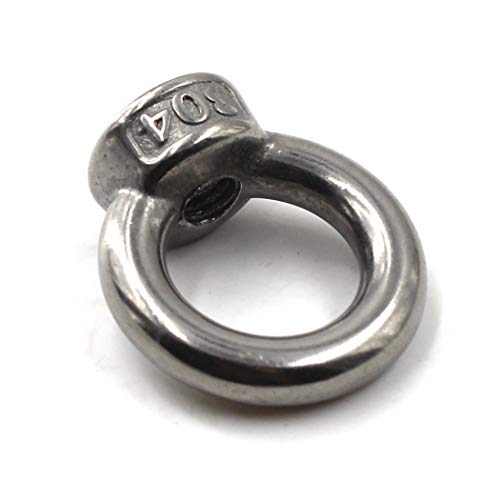 SeeRaphee M8 Ring Shape Lifting Eye Nut 304 Stainless Steel Threaded Nut Fastener-5 Pack - Image 3