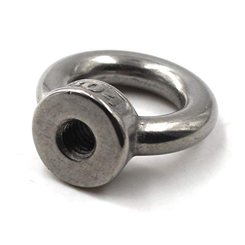 SeeRaphee M8 Ring Shape Lifting Eye Nut 304 Stainless Steel Threaded Nut Fastener-5 Pack - Image 4