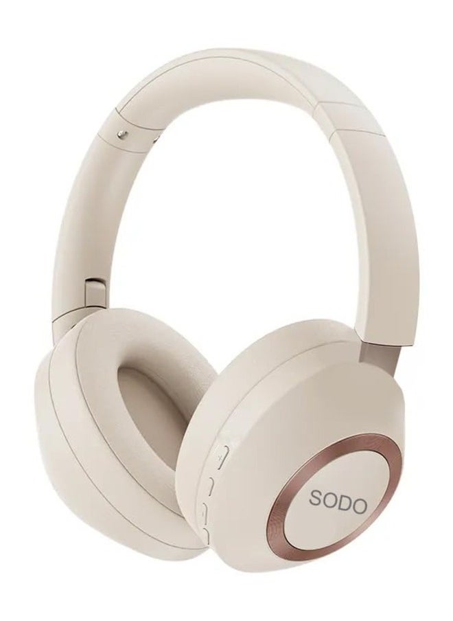 سودو - سماعة الرأس SD-1104 اللاسلكية ستيريو فوق الأذن مع ميكروفون بيج - Image 1