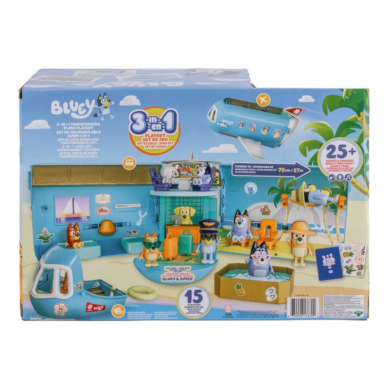 BLUEY S11 3-IN-1 AIRPLANE PSET – Vehicle Playset Toy for Kids Ages 3+ - Image 2