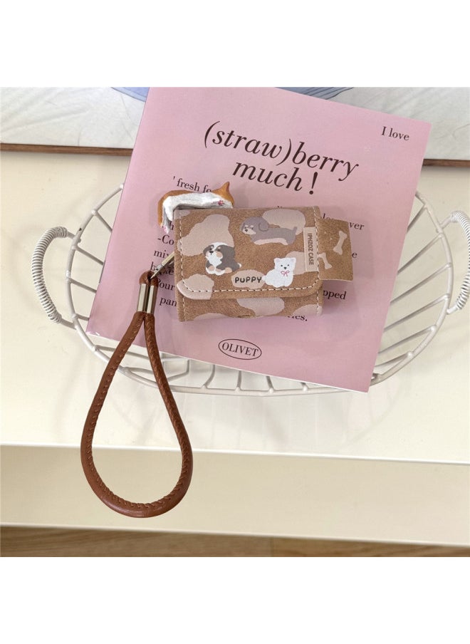 Generic - INS Stereo Cat Leather Earphone Cover For Apple Airpods2/3 Generation Cartoon Bluetooth Shell 4 Generation/PRO2-Color:Three-dimensional Cat + Bracelet-Applicable Models:Airpods Pro - Image 1