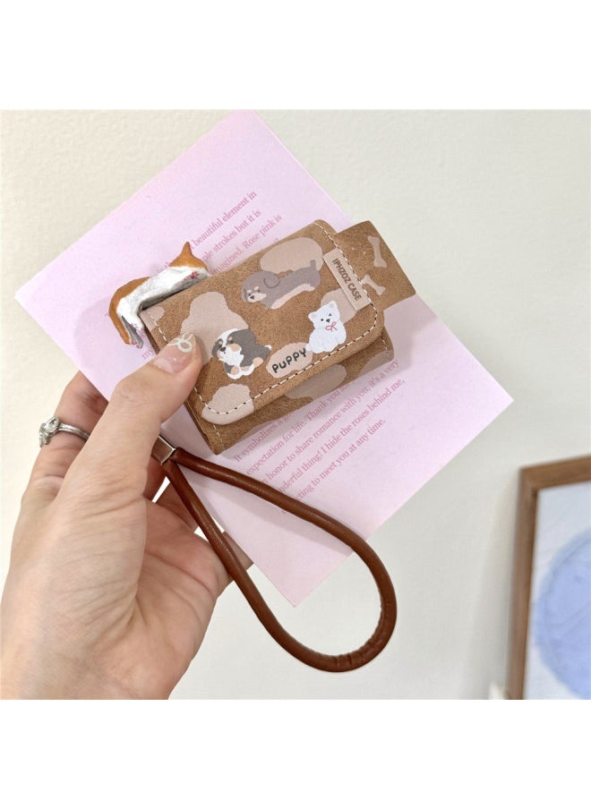 Generic - INS Stereo Cat Leather Earphone Cover For Apple Airpods2/3 Generation Cartoon Bluetooth Shell 4 Generation/PRO2-Color:Three-dimensional Cat + Bracelet-Applicable Models:Airpods Pro - Image 1