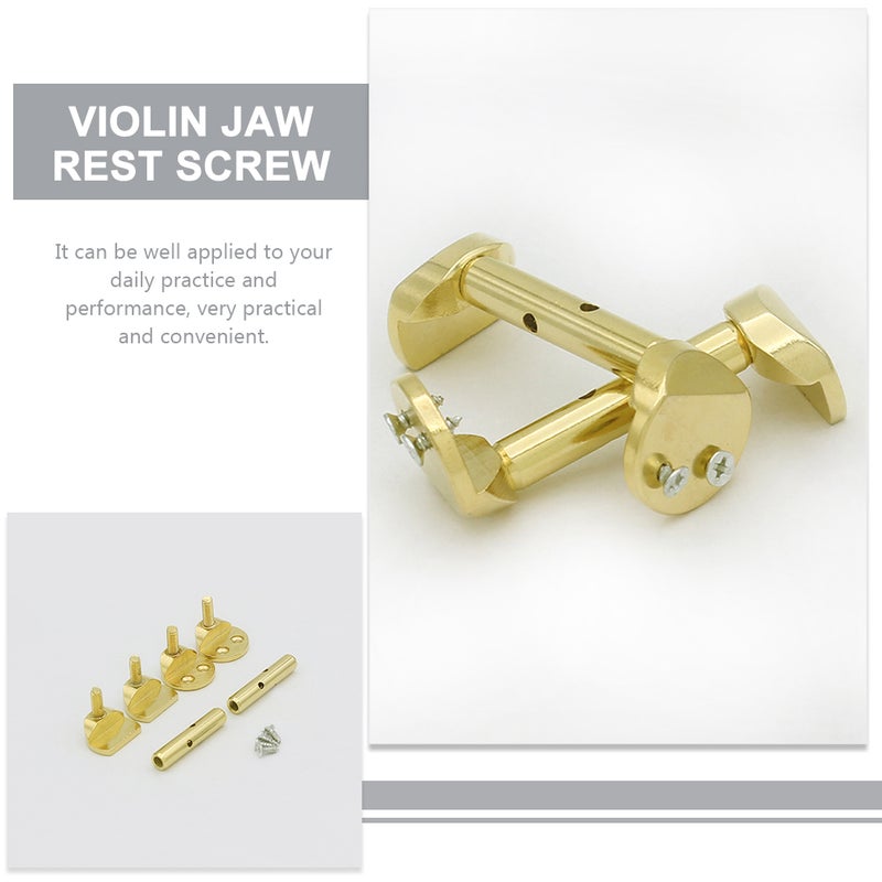 2Pcs Violin Chin Rest Screw Violin Replacement Part Fitting Screws for Violin - Image 2