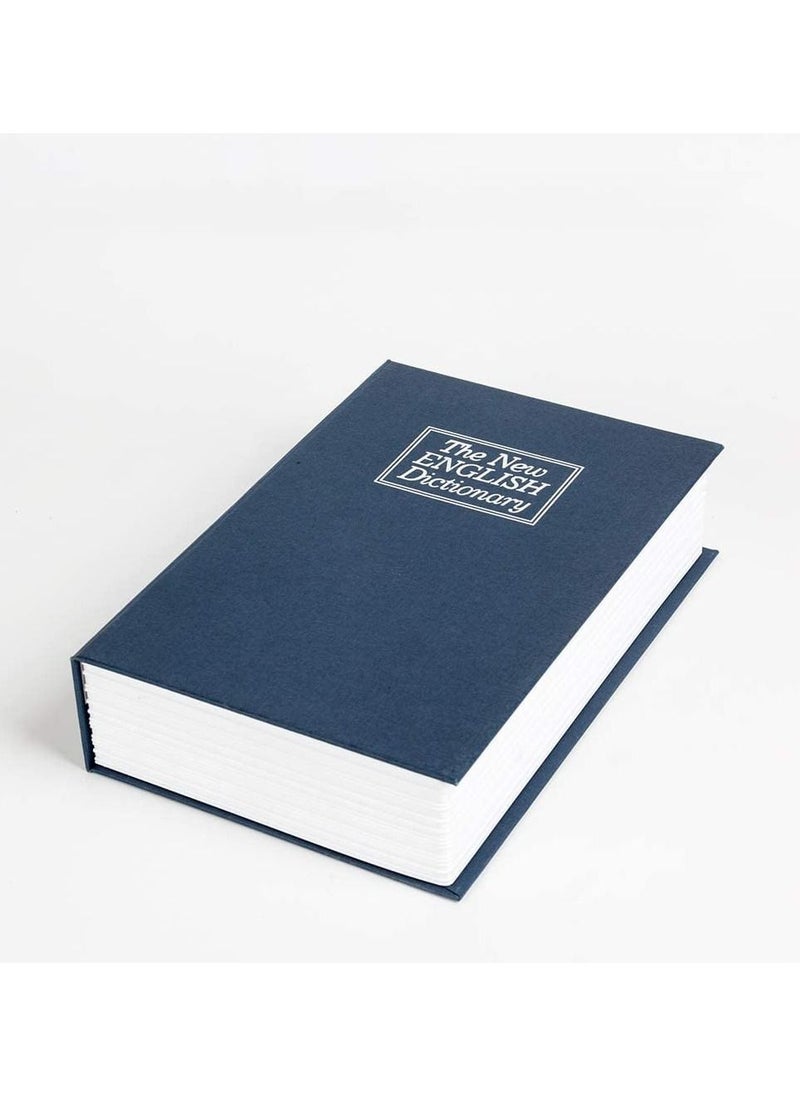 Rubik Book Safe with Combination Lock Home Dictionary Diversion Hidden Secret Metal Safe Box for Money Jewelry Passport 24 x 15.5 x 5.5 cm - Navy Blue Medium  - Image 5