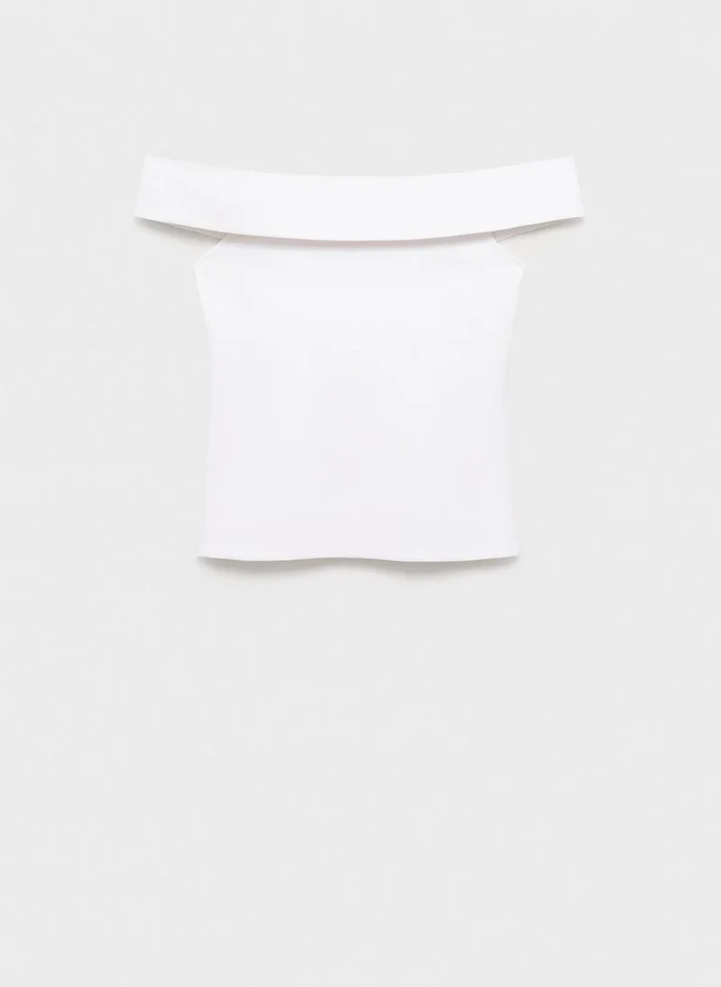 MANGO Strapless Top