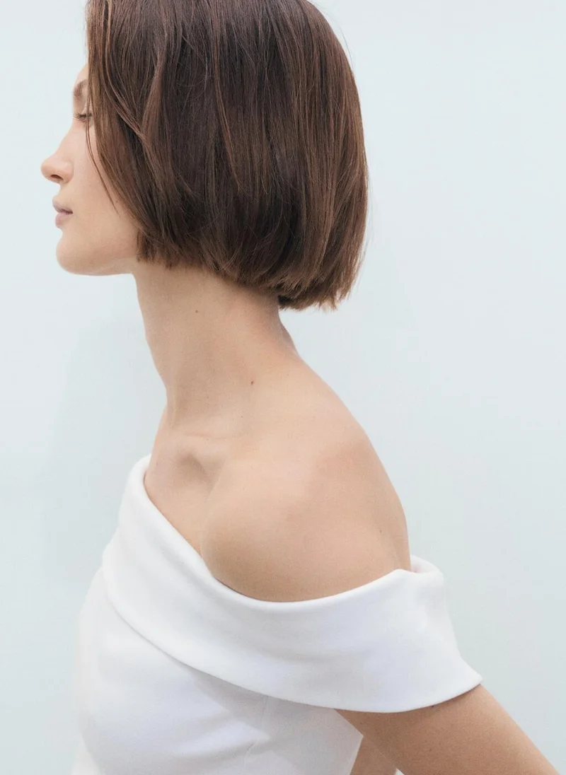 MANGO Strapless Top