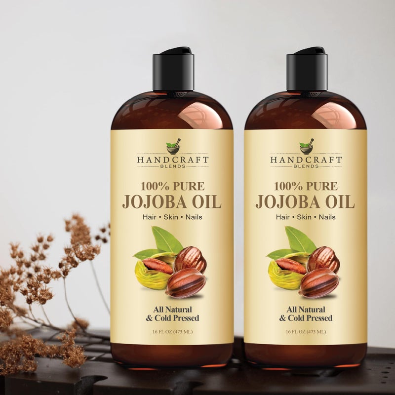 Handcraft Blends Jojoba Oil - Cold-Pressed 16 Fl Oz - 100% Pure and Natural - Premium Grade Carrier Oil for Skin and Hair - Hair and Body - Massage - Hexane-Free - Ayurvedic Skin Care - Image 5