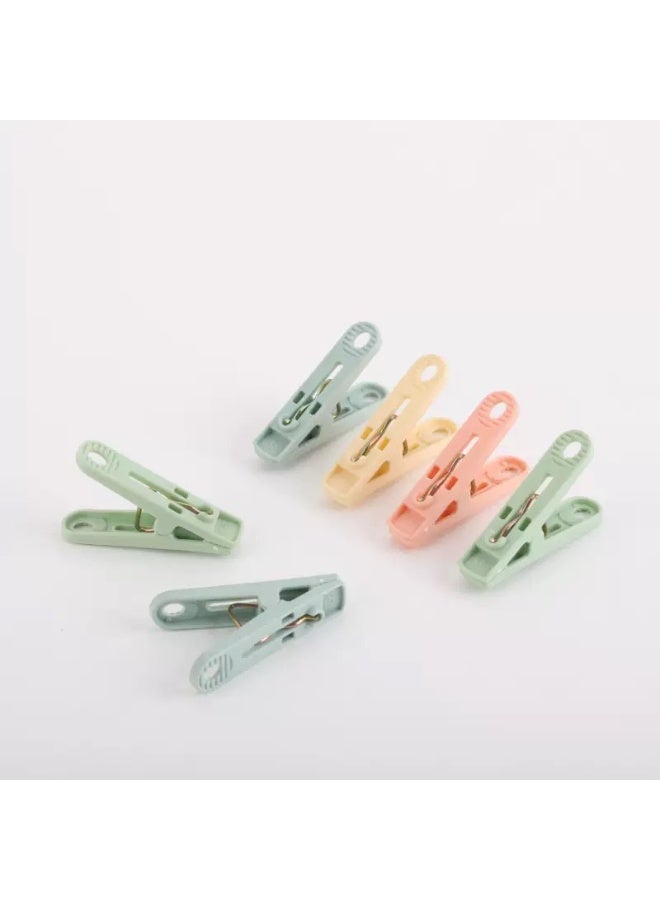 20 PCS Plastic Clothes Pegs, Heavy Duty Windproof Laundry Clips, Strong Grip Non-Slip Clothespins for Clothes Drying, Multipurpose Household Clips, Pastel Color - Image 2