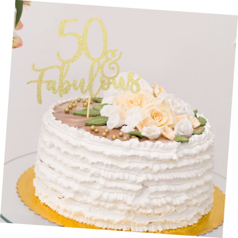 3Pcs Glitter Birthday Cake Toppers Decoration for Parties and Celebrations - Image 5
