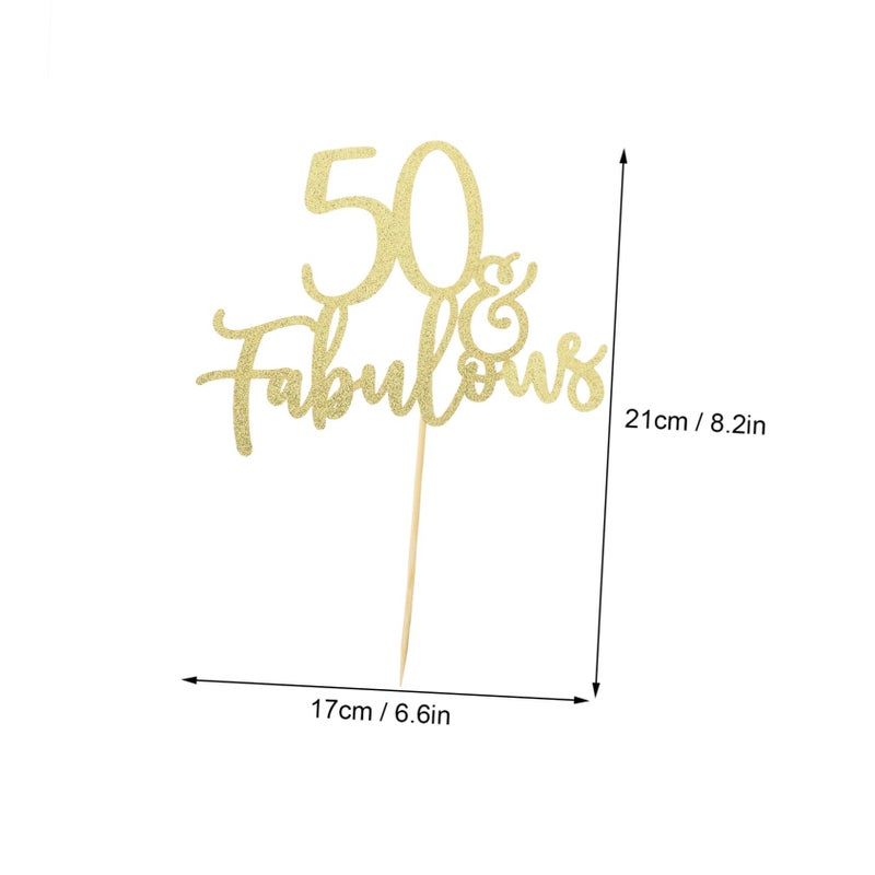 3Pcs Glitter Birthday Cake Toppers Decoration for Parties and Celebrations - Image 3