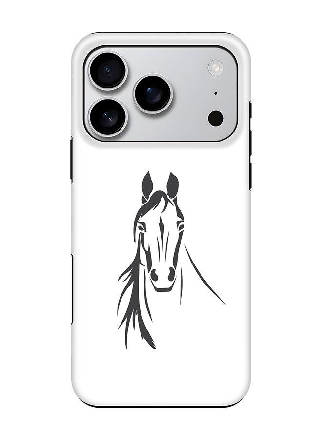 Stylizedd Tough Pro Magnetic Case for iPhone 17 Pro, Dual Layer hybrid PC + TPU Mobile Cover Matte - Arabian Stallion