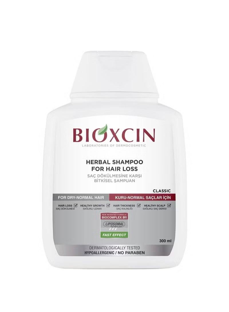 BIOXCIN HERBAL SHAMPOO FOR HAIR LOSS FOR DRY NORMAL HAIR 300 ML - Image 1