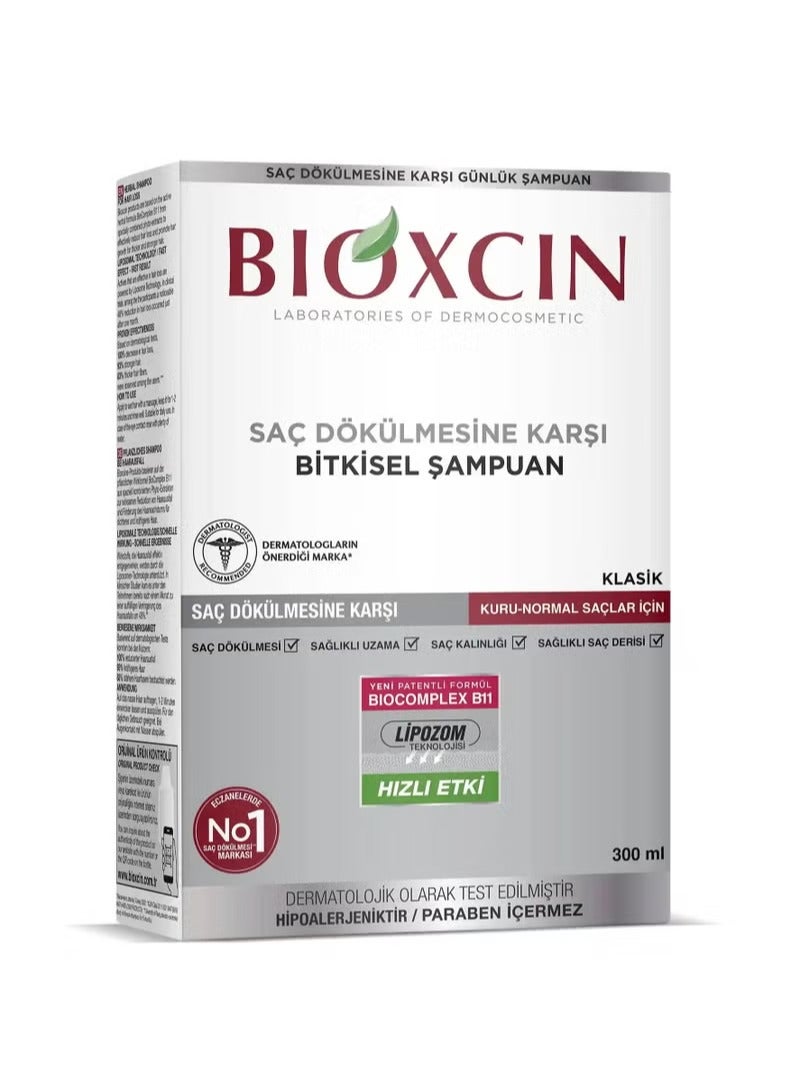 BIOXCIN HERBAL SHAMPOO FOR HAIR LOSS FOR DRY NORMAL HAIR 300 ML - Image 2