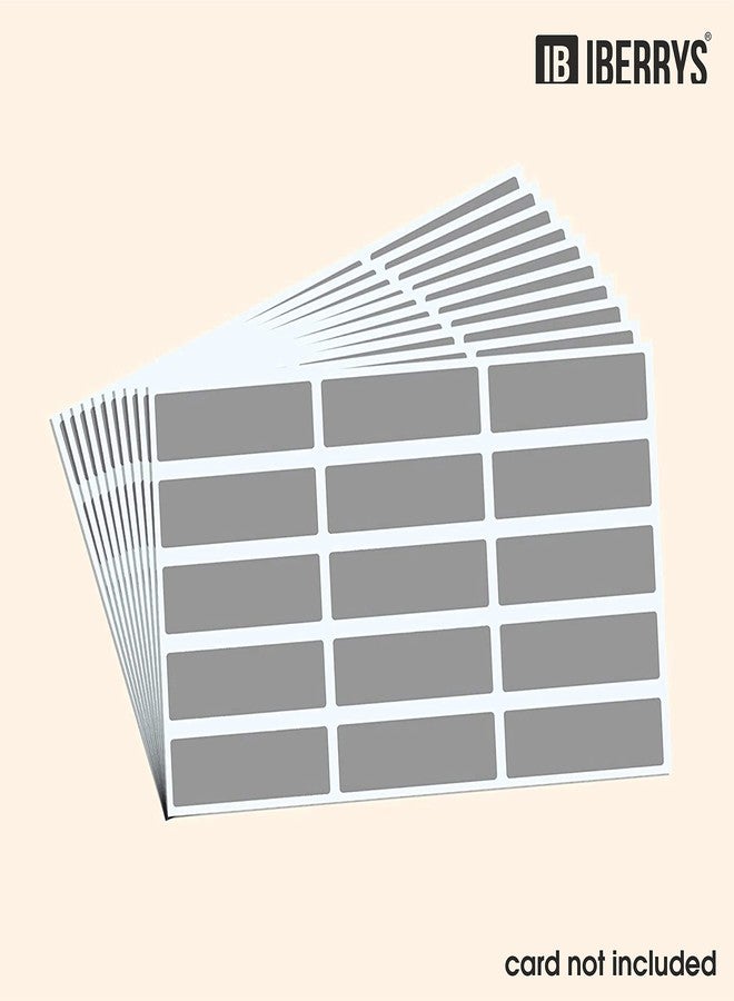 iberry's 50 x 10 mm Scratch Off Label Stickers | Silver Scratch for Sale Events, Festival Offers, Sale Offers, Surprising | Peel Off Scratch -Set of 2112 Stickers - Image 3