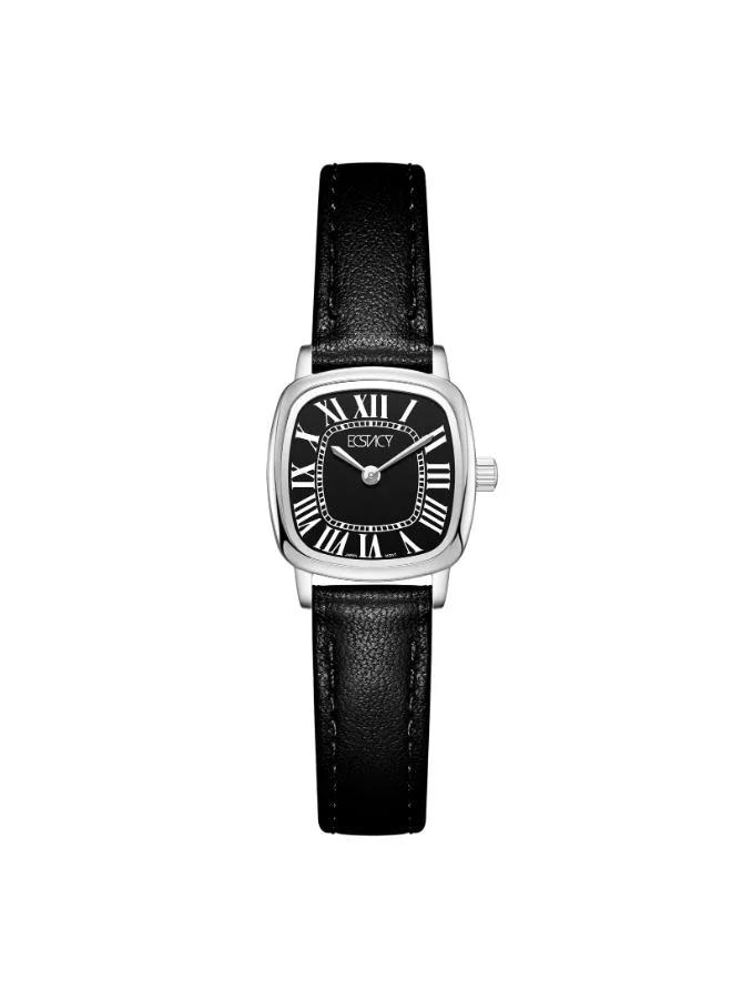 إكستاسي Women's Leather Analog Watch E25502-SLBB - 21mm mm