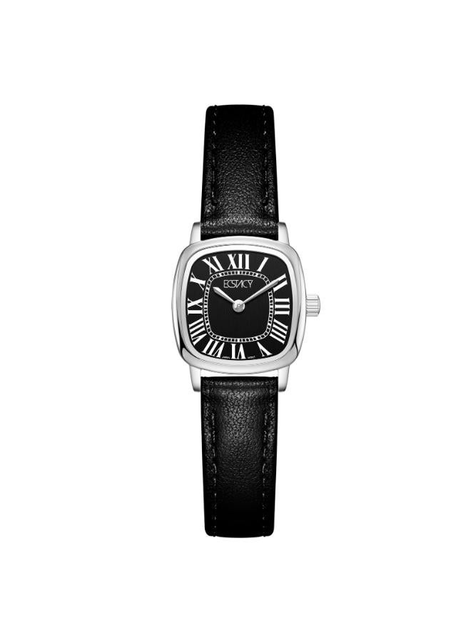ECSTACY Women's Leather Analog Watch E25502-SLBB - 21mm mm - Image 1
