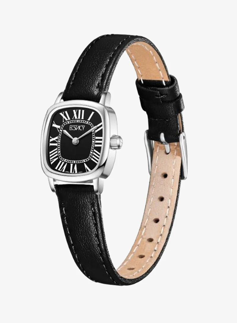Ecstacy Women's Leather Analog Watch E25502-SLBB - 21mm mm